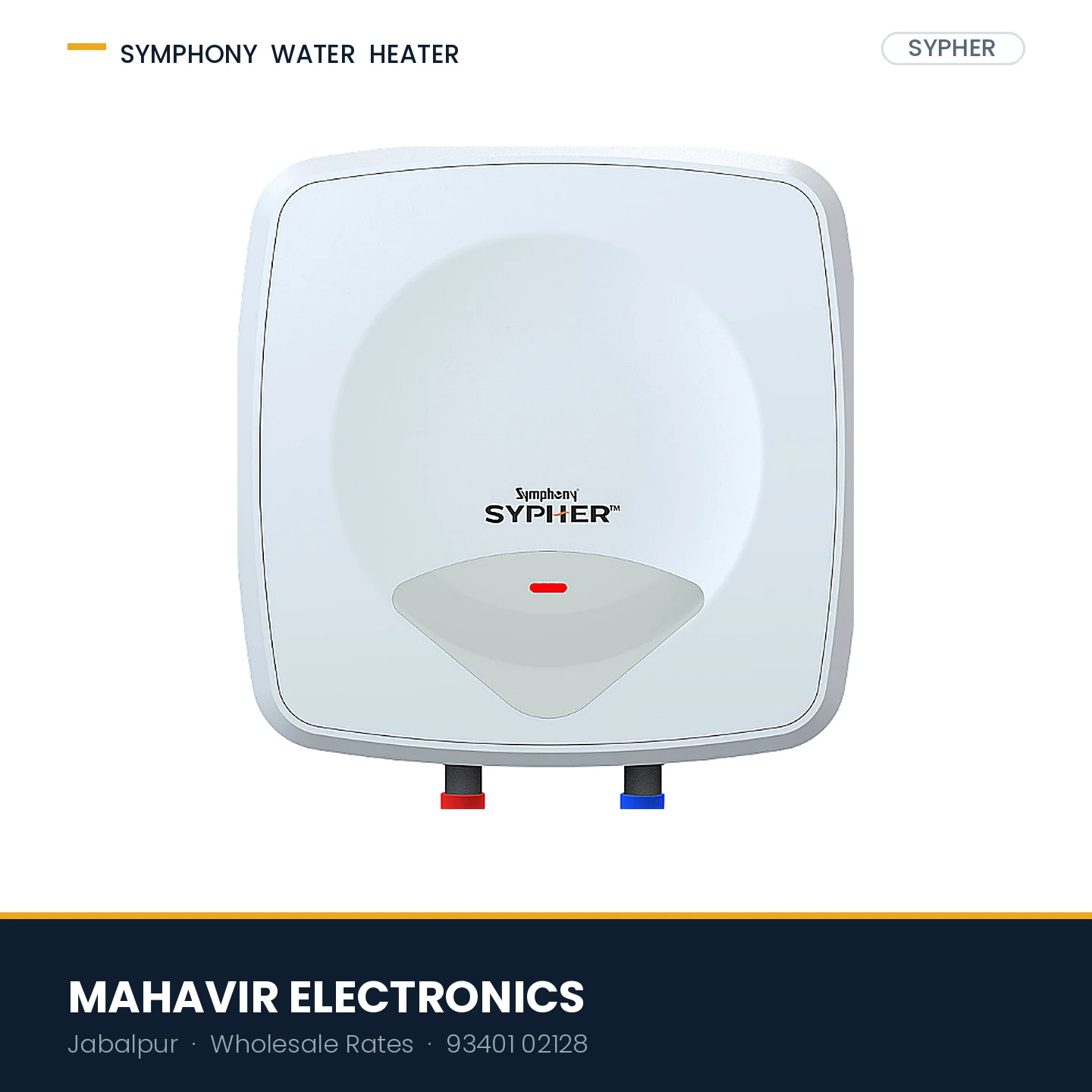 Symphony Sypher 10 Litre Storage Water Heater