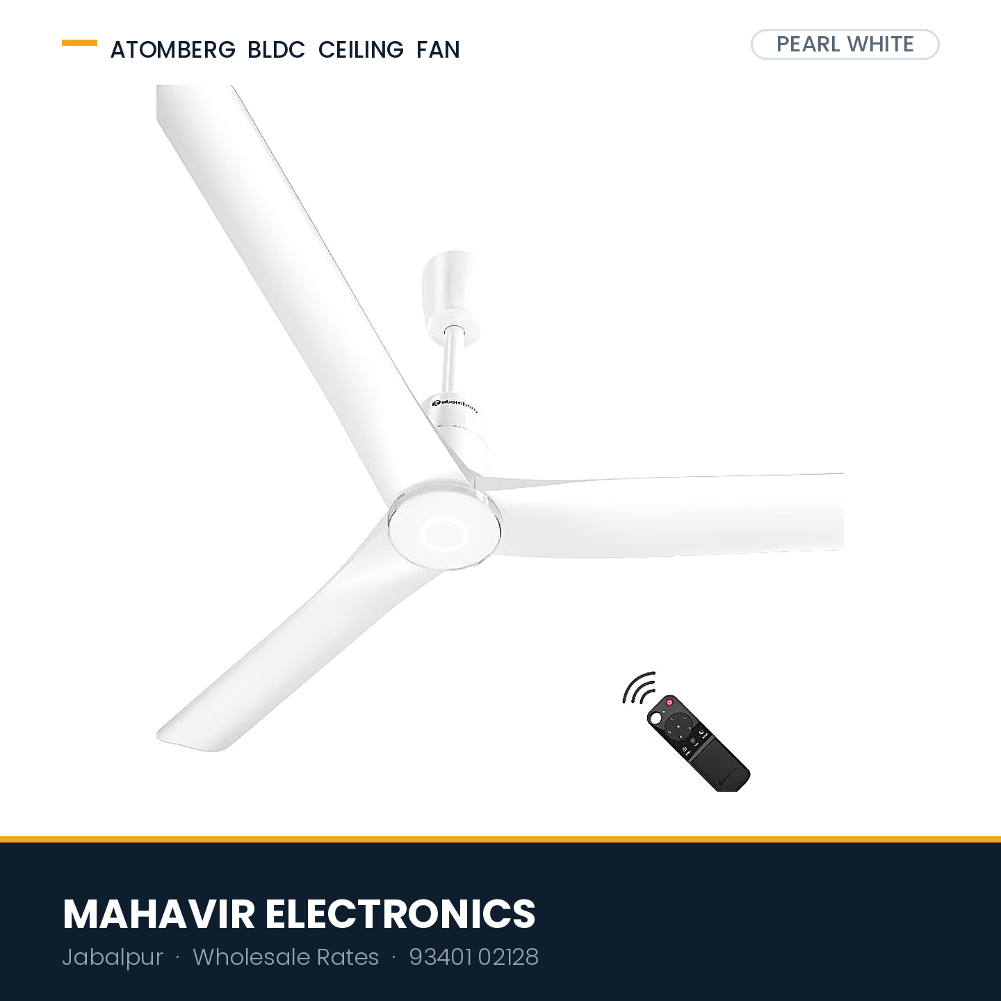 Atomberg Aris Contour Smart Ceiling Fan | BLDC Motor | IoT Enabled | Remote & Voice Control | Moonbeam LED Light